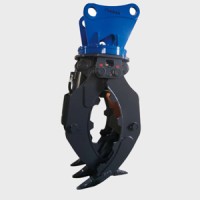 Excavator Attachment ( Double-cylinder Steel Grapple)