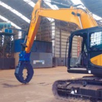 Excavator Attachment ( Double-cylinder Steel Grapple)